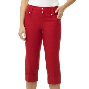 Rekucci Red Capri w/ Cuffed Hem